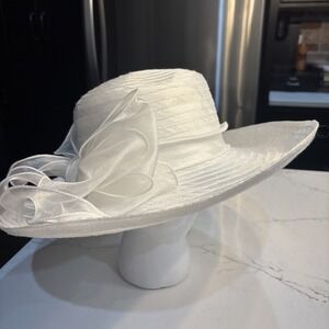 Forbusite Women White Derby Wedding Dress Flower